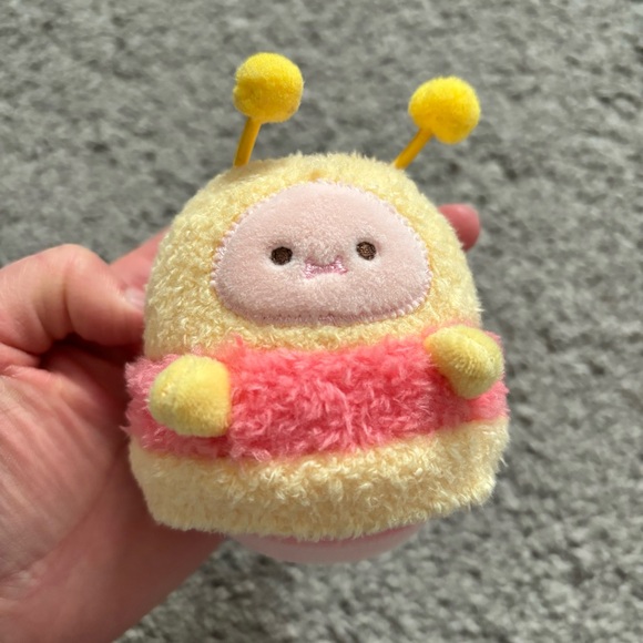 Other - 3/$25 Cute Plush Bee Shrimp Keychain